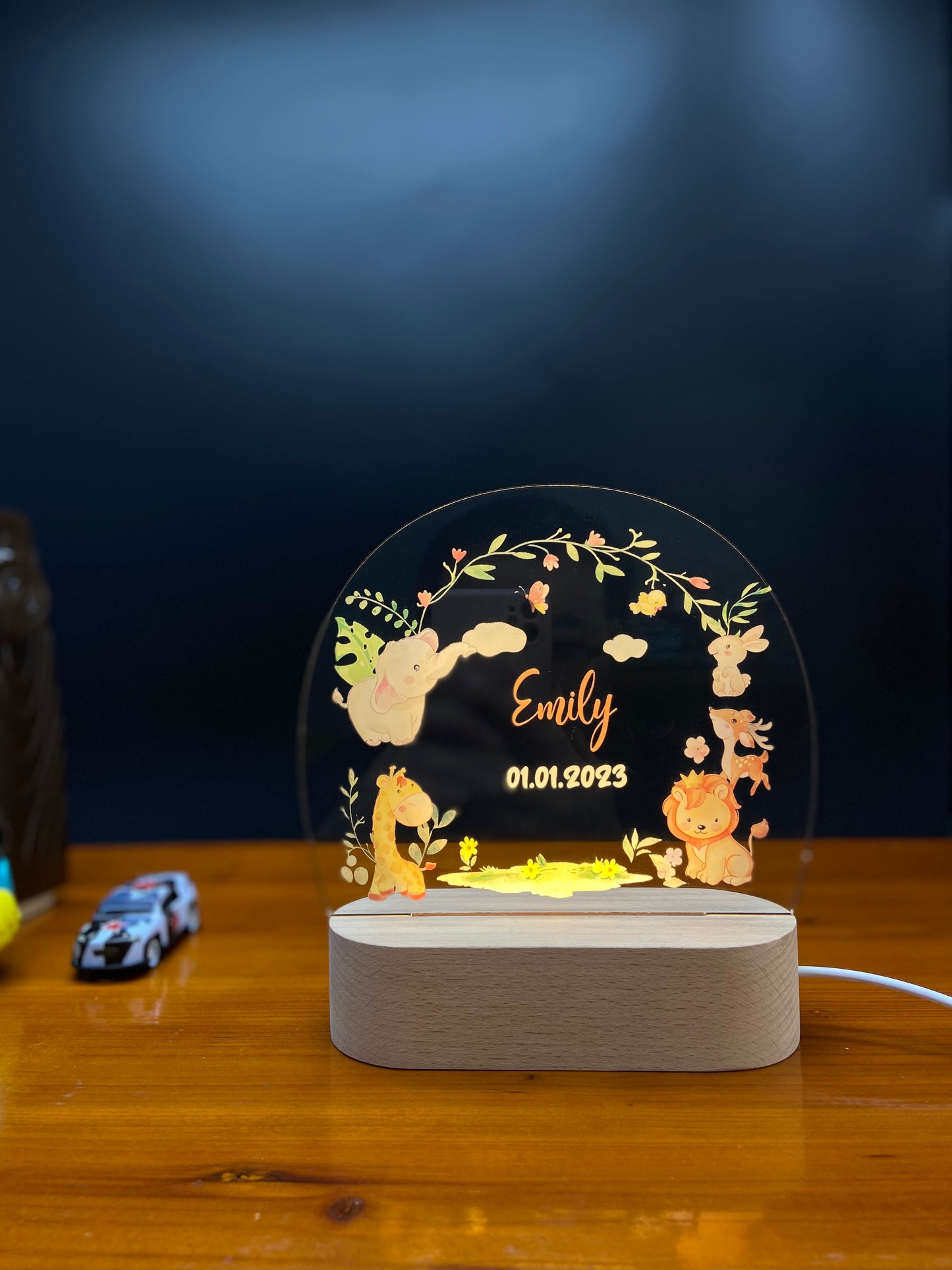 Custom Animal Night Light, Little Lion Night Light