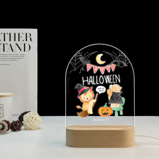 Halloween Night Light, Animal Night Light, Custom Night Light